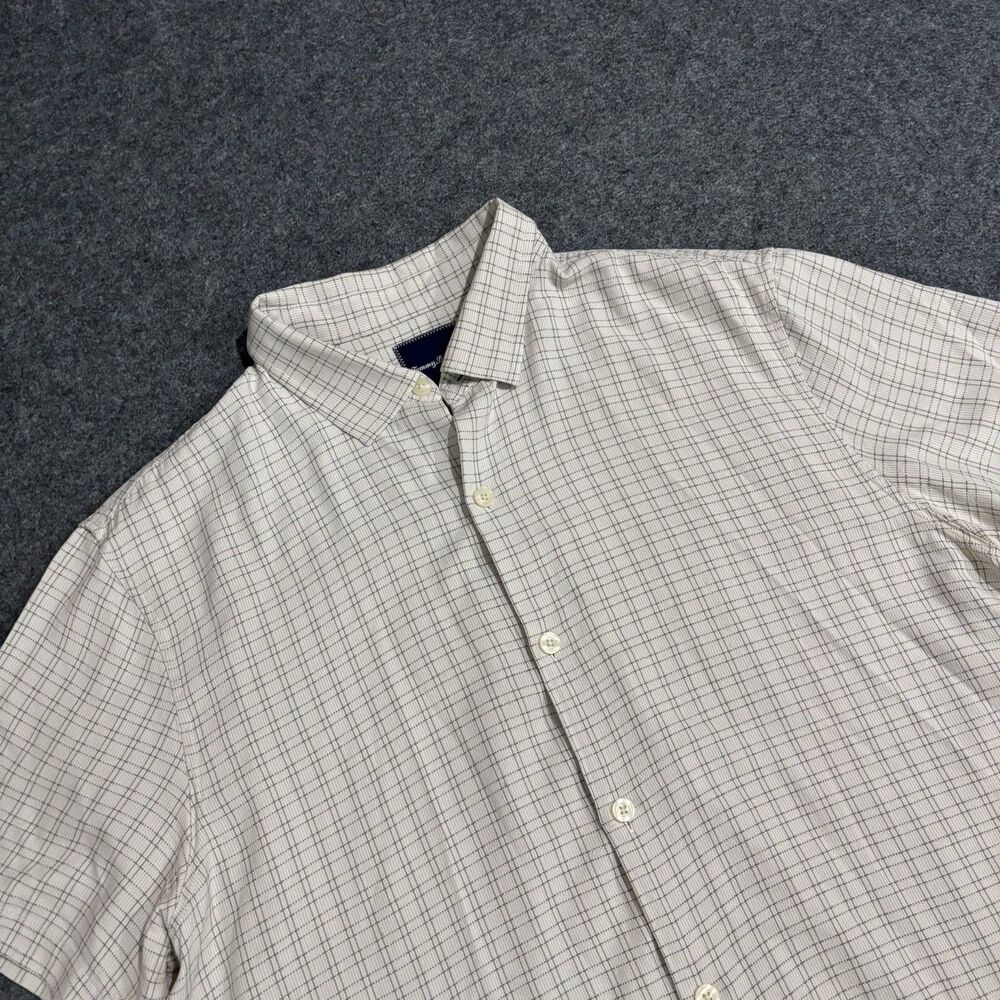 Tommy Bahama Original Fit Button Up Shirt Men's 2XL 100% Silk Plaid